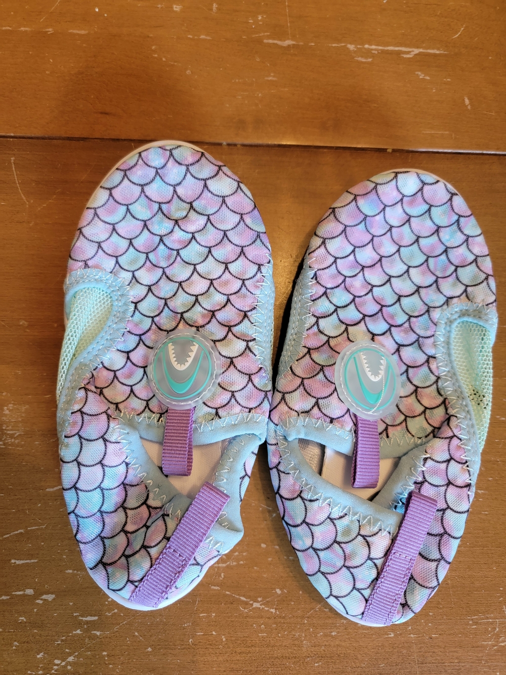 Mermaid Scale Water Shoes for Kids - Pink & Purple Toddler Size 8 NWT